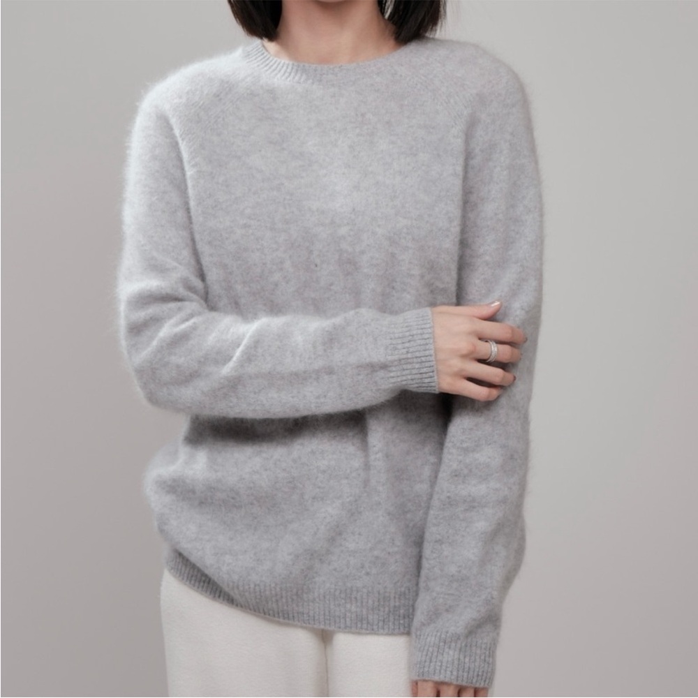 Vineyard Vines Light Gray Cashmere Women's Sweater sz XL - Picture 5 of 6